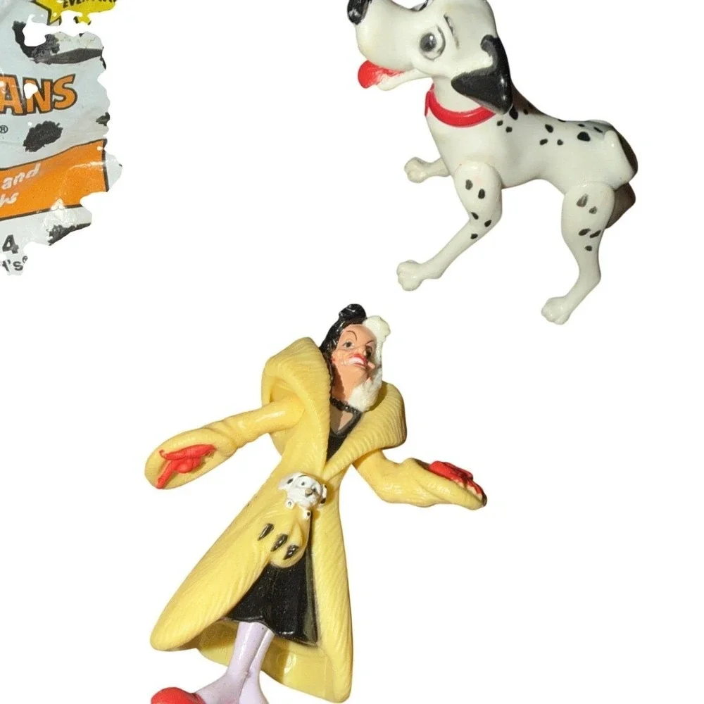 McDonalds Disney 101 Dalmatians Toy Lot Of 3 Pongo Lucky Cruella Deville 1991